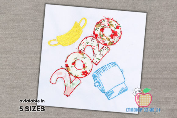 2020 Mask Toilet Paper Applique: A Seasonal Embroidery Review