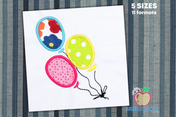 3 Balloon Trio Applique Review for Seasonal Products