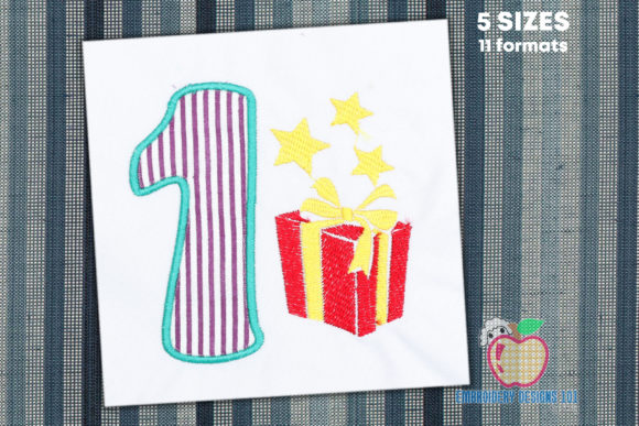 Birthday Number 1 with Gift Box Applique: A Designer's Review