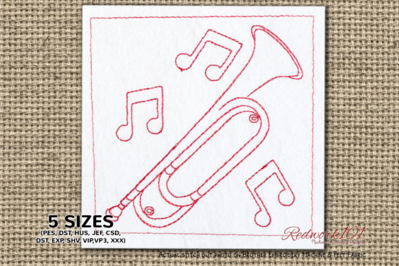 Bugle Trumpet Bluework – A Holiday Embroidery Review
