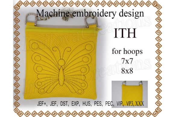 Cosmetic Bag Zippered Bag Butterfly – in the Hoop Review