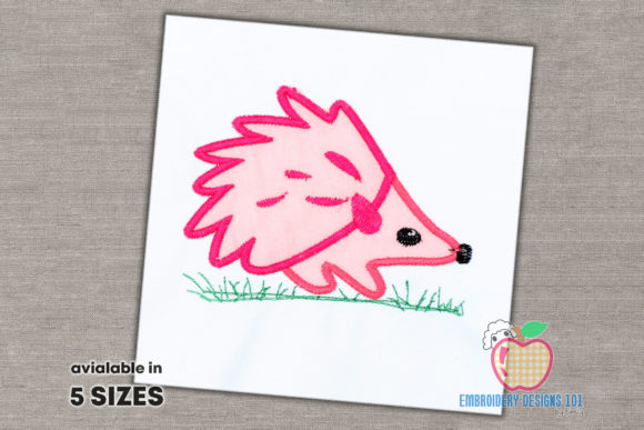 Cute Hedgehog Applique Pattern – An Embroidery Designer's Review