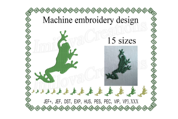 Frog Silhouette Embroidery Design: Practical Review for Etsy Sellers