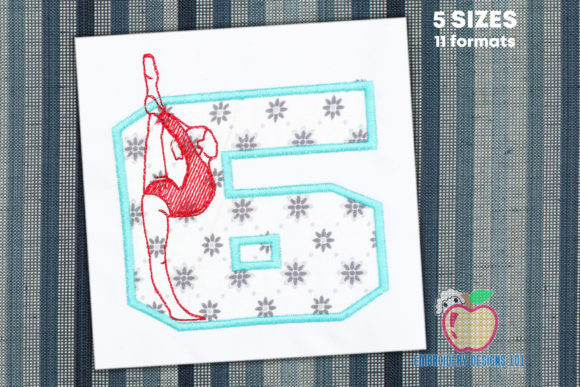 Gymnast 6th Birthday Applique: A Designer's Review
