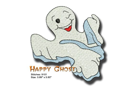 Happy Ghost: A Designer's Review of This Whimsical Halloween Embroidery Design