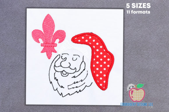 Happy Santa Face Applique Review for Handmade Gifts