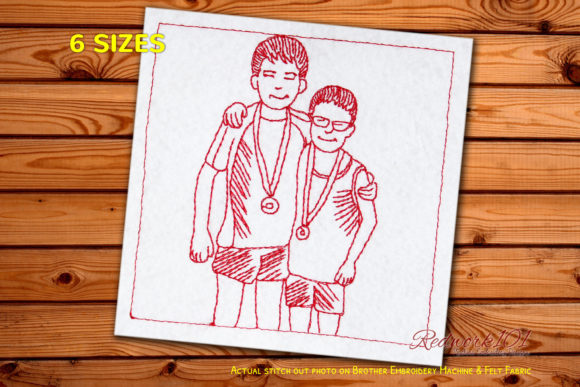 Swimmers with Medal Redwork: A Designer's Review
